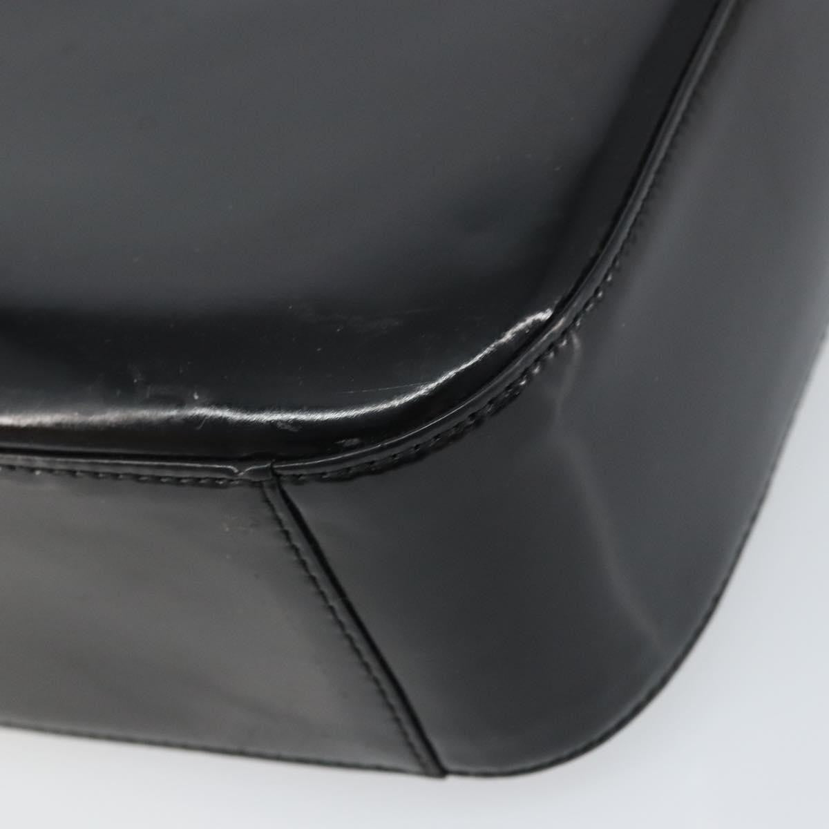 Gucci GUCCI Shoulder Bag Enamel Black 000 0506 Authentic ep12258