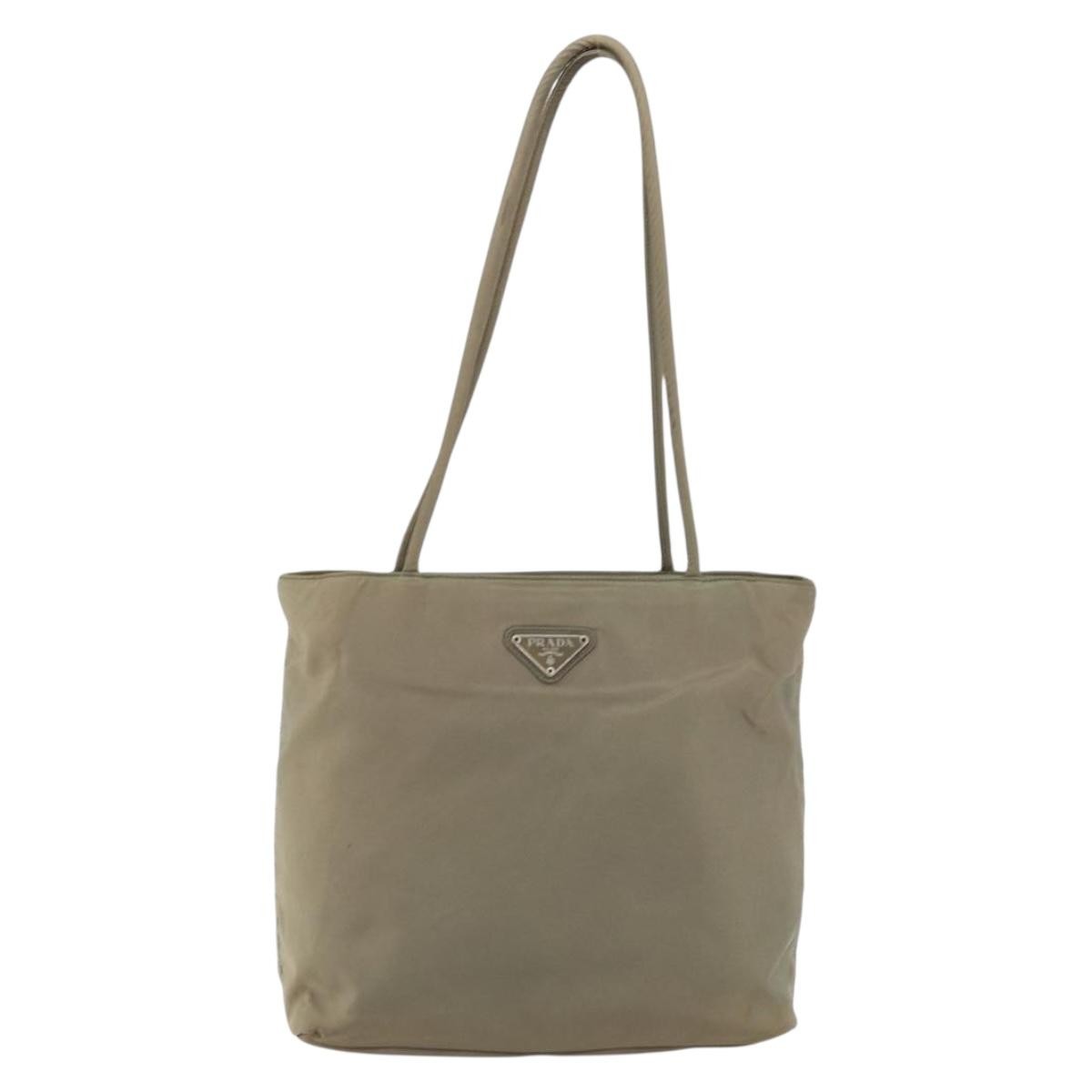 Prada PRADA Tote Bag Nylon Gray Authentic 148395