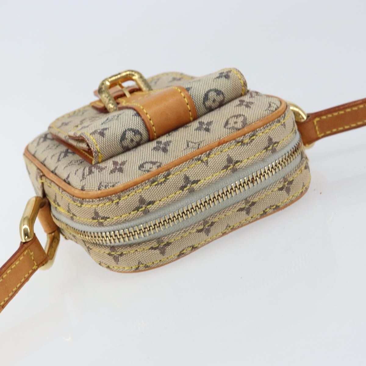 Louis Vuitton LOUIS VUITTON Monogram Mini Juliet PM Shoulder Bag Blue M92005 LV Authentic 157379