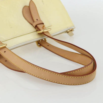 Louis Vuitton LOUIS VUITTON Monogram Vernis Rosewood Avenue Hand Bag Perle M93508 Authentic ka519