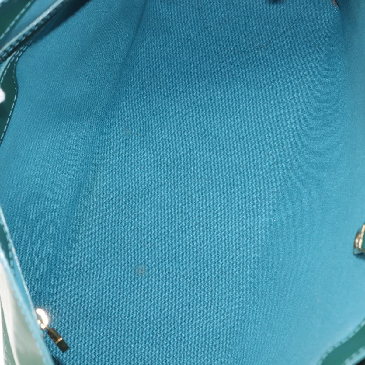 Louis Vuitton LOUIS VUITTON Vernis Wilshire Boulevard Bag Blue galatic M93646 LV Authentic BA6406