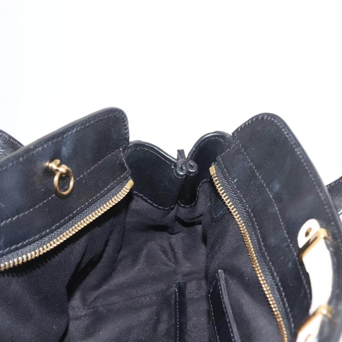 Chloé Chloé Chloe Little Alice Hand Bag Leather 2way White Gold Authentic am9323