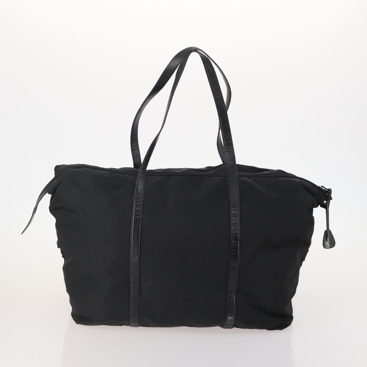 Prada PRADA Boston Bag Nylon 3 Set Red Black Authentic 174960