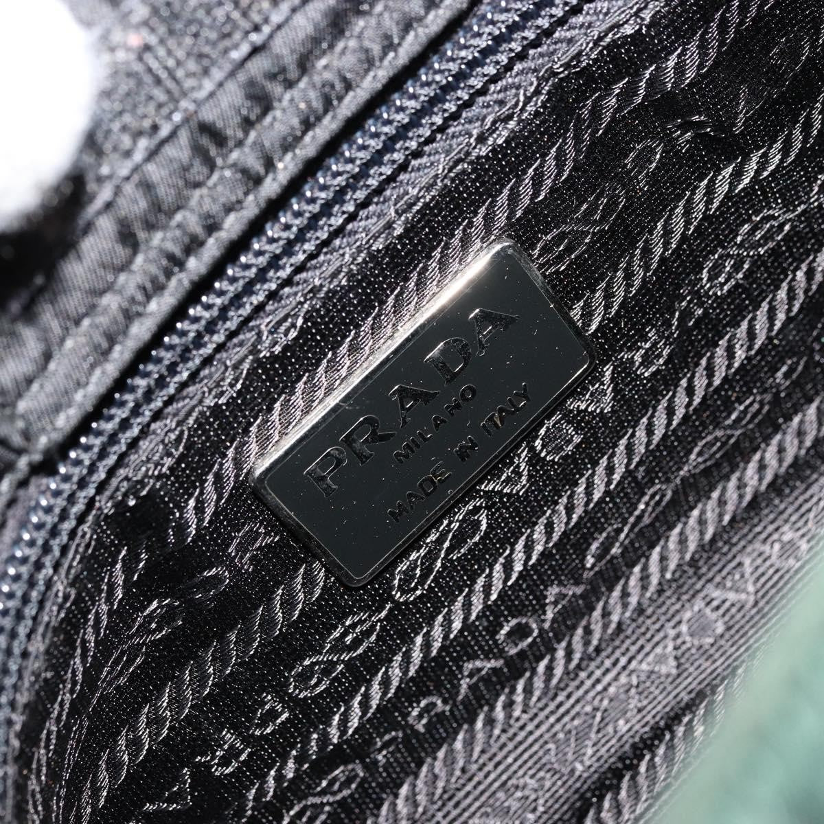 Prada PRADA Shoulder Bag Nylon Green Silver Authentic bs34473