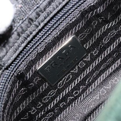 Prada PRADA Shoulder Bag Nylon Green Silver Authentic bs34473