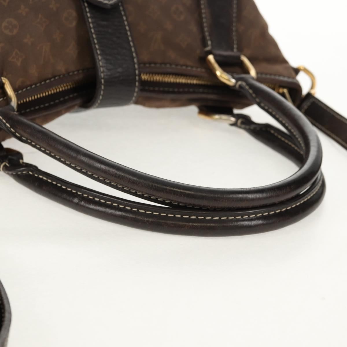 Louis Vuitton LOUIS VUITTON Monogram Idylle Elegy Hand Bag Black M56696 LV Authentic bs31637