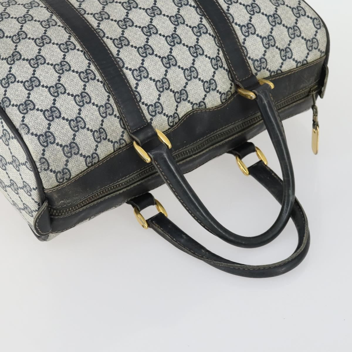 Gucci GUCCI GG Supreme Web Sherry Line Bag PVC Nylon 4 Set Beige Navy Authentic mr1719