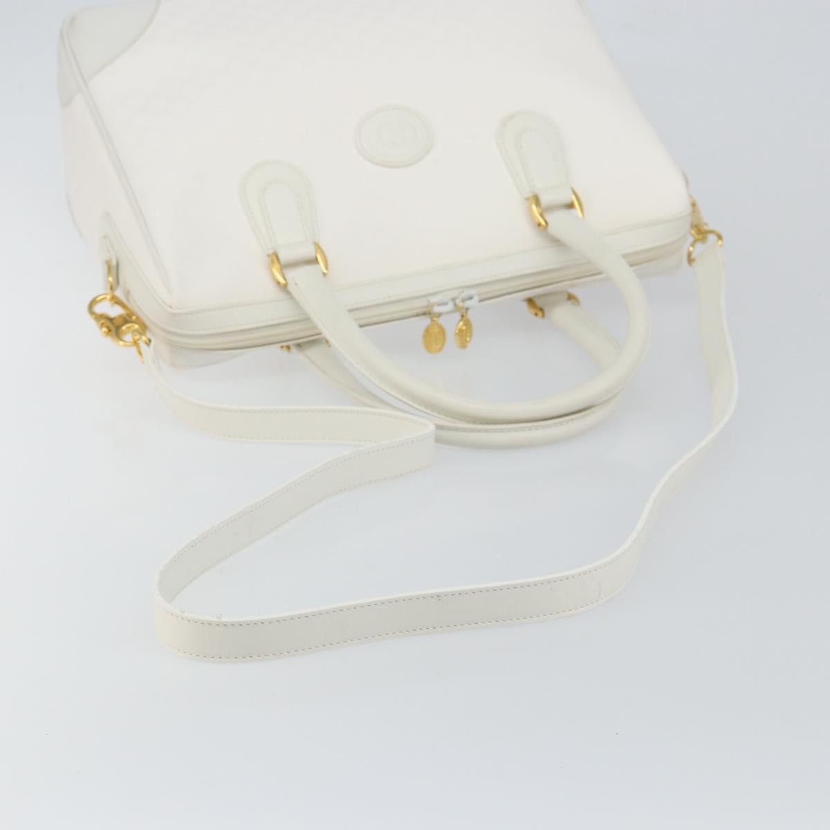 Gucci GUCCI Micro GG Supreme Boston Bag PVC 2way White Gold 002 123 0167 Authentic BA6571