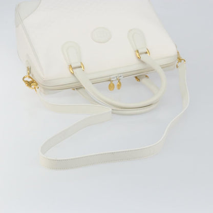 Gucci GUCCI Micro GG Supreme Boston Bag PVC 2way White Gold 002 123 0167 Authentic BA6571