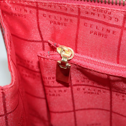 Celine CELINE Hand Bag Patent leather Red Gold Authentic 96786