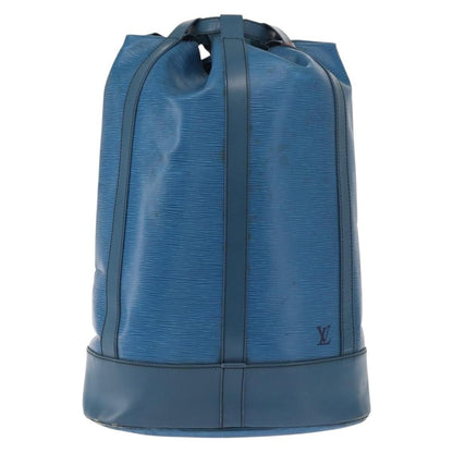 Louis Vuitton LOUIS VUITTON Epi Randonnee GM Shoulder Bag Blue M43085 LV Authentic 148058
