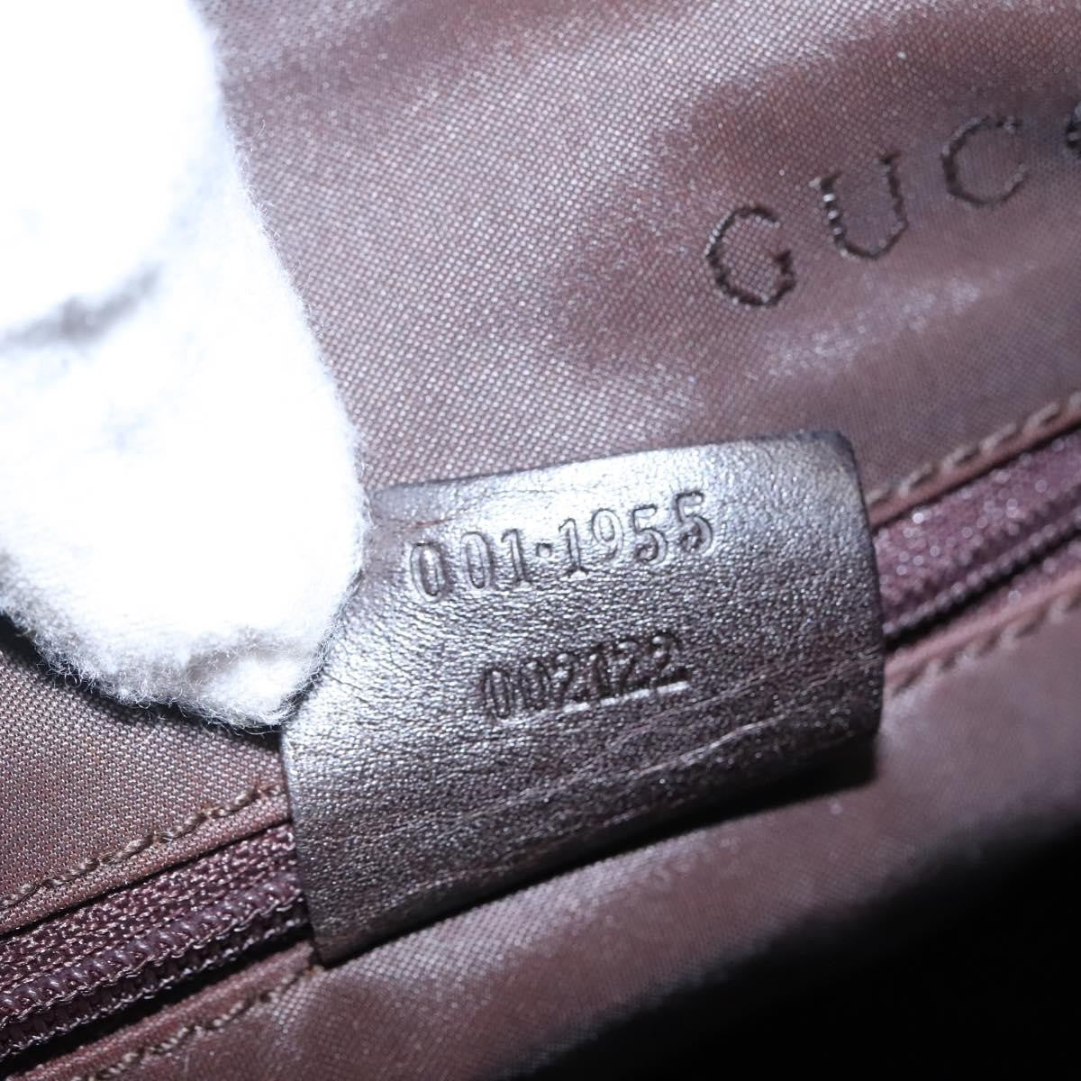 Gucci GUCCI Shoulder Bag Canvas Khaki Authentic ti2779
