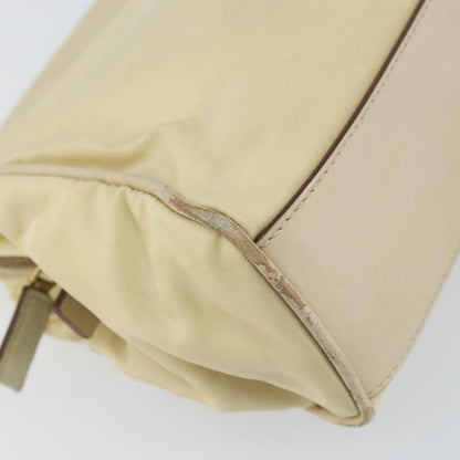 Prada PRADA Shoulder Bag Nylon Beige Gold Authentic ep12445