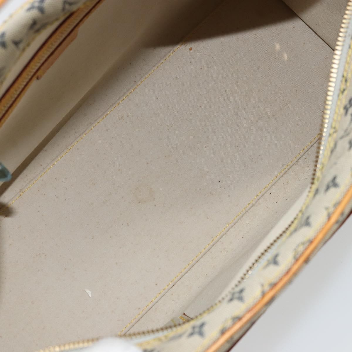 Louis Vuitton LOUIS VUITTON Monogram Mini Marie Hand Bag Blue M92003 LV Authentic ep14206
