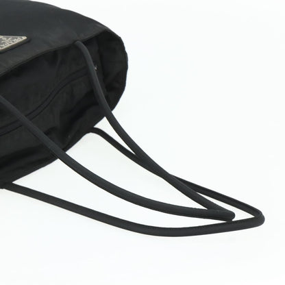 Prada PRADA Tote Bag Nylon Black Silver Authentic bs34741