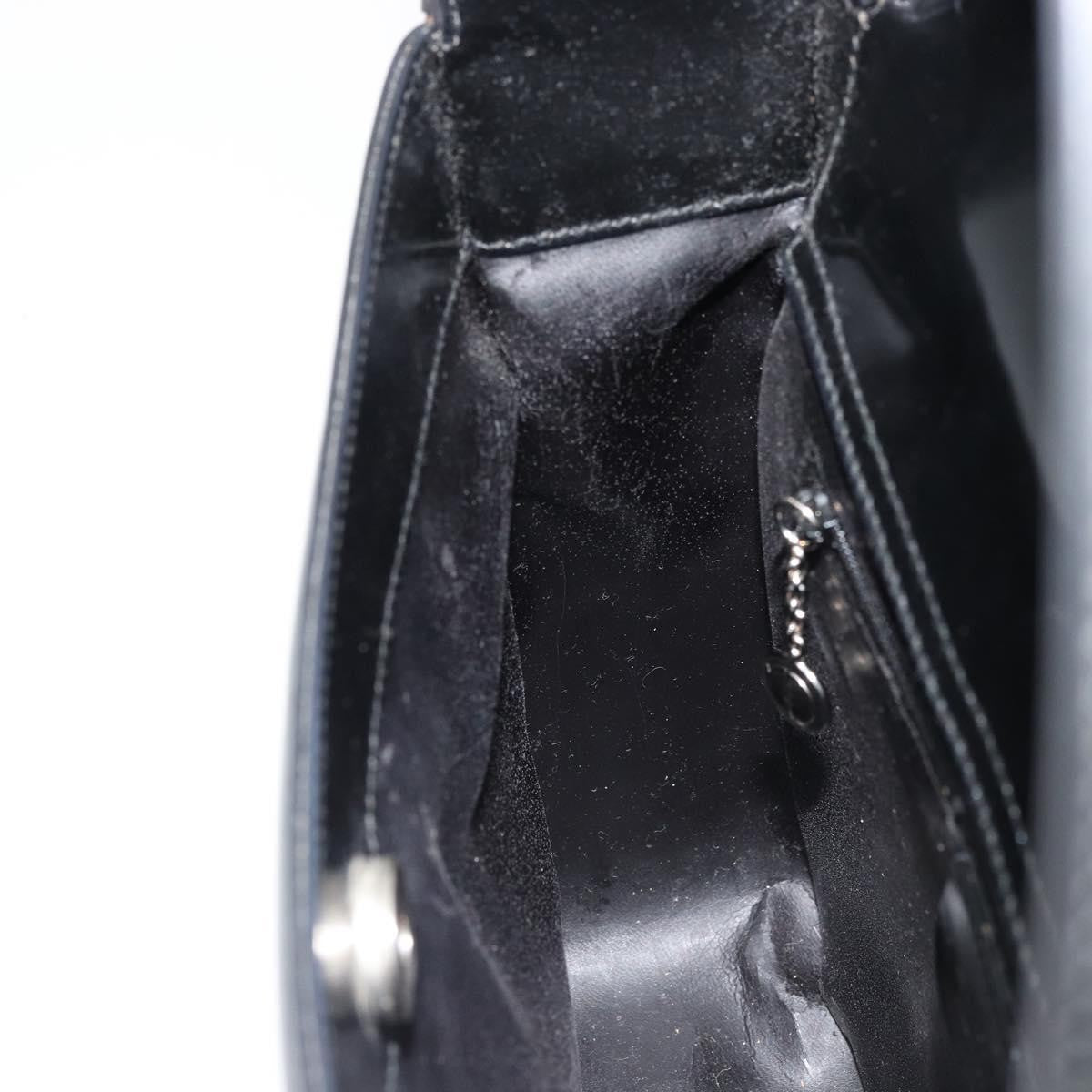 Gucci GUCCI Soho Shoulder Bag Patent leather Black Silver Authentic 179948