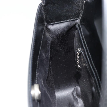 Gucci GUCCI Soho Shoulder Bag Patent leather Black Silver Authentic 179948