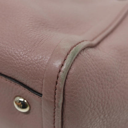 Gucci GUCCI Soho Hand Bag Leather 2way Gold Pink 336751 Authentic am6760