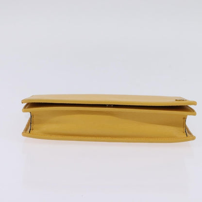 Gucci GUCCI Chain Shoulder Bag Leather Yellow 354697 Authentic 142696
