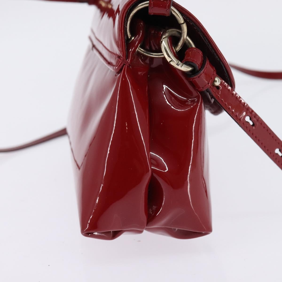 Chloé Chloé Chloe 2way Pouch Enamel Red Gold Authentic bs29581 Bag