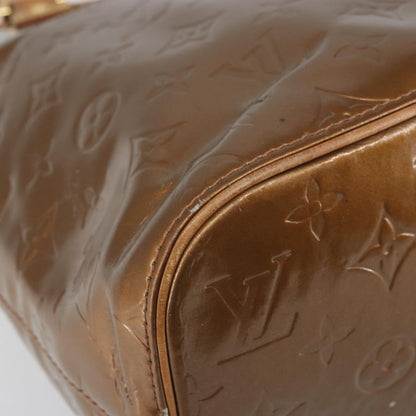 Louis Vuitton LOUIS VUITTON Monogram Vernis Houston Hand Bag Bronze M91122 LV Authentic 171944