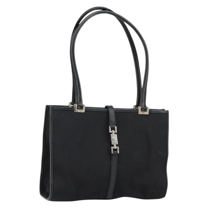 Gucci GUCCI Jackie Shoulder Bag Nylon Black Silver 002 1073 3444 Authentic bs29509