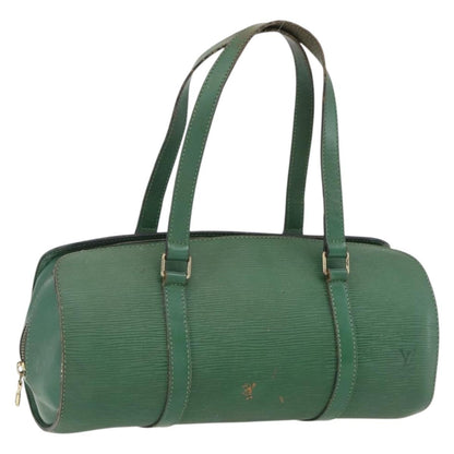 Louis Vuitton LOUIS VUITTON Epi Soufflot Hand Bag Green M52224 LV Authentic 170774