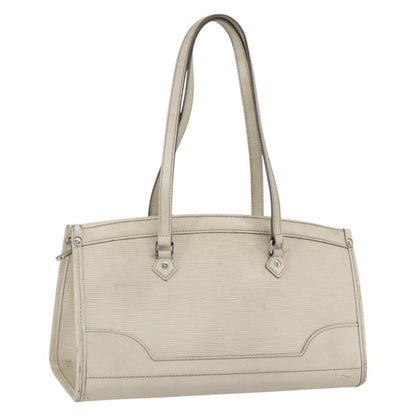 Louis Vuitton LOUIS VUITTON Epi Madeleine PM Hand Bag White Yvoire M5933J LV Authentic 160228