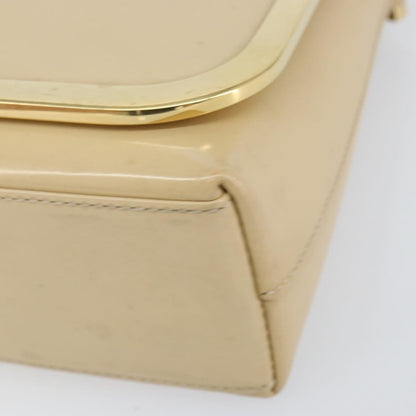 Gucci GUCCI Shoulder Bag Patent leather Beige Gold 007 2113 0278 Authentic bs30927