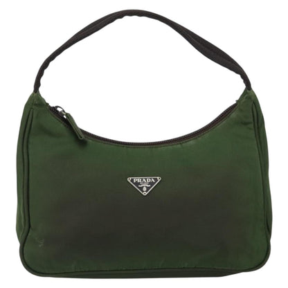 Prada PRADA Hand Bag Nylon Green Authentic 152801