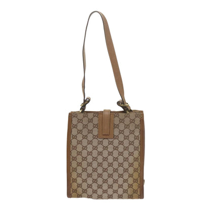 Gucci GUCCI GG Canvas Shoulder Bag Beige 110292 Authentic 61802