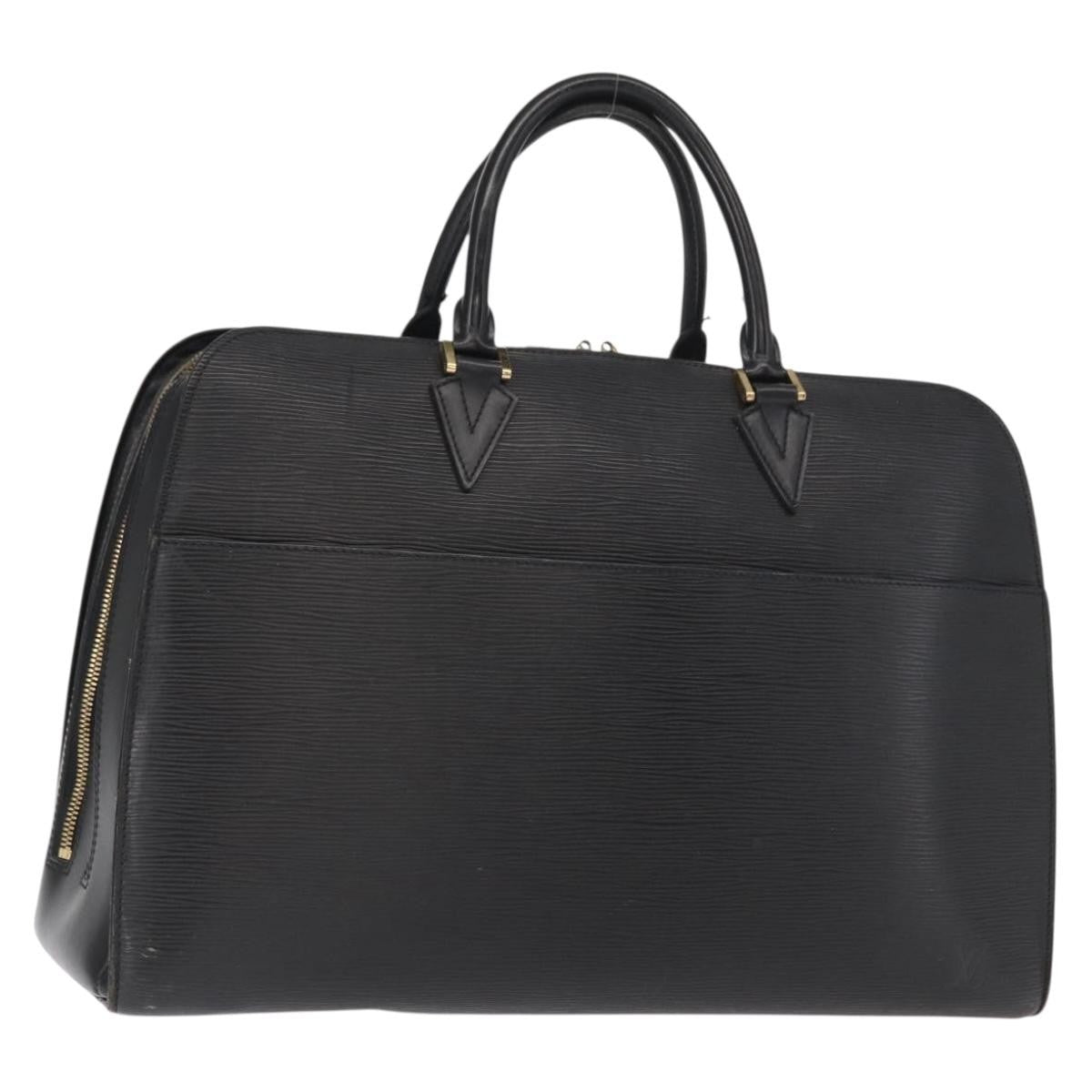 Louis Vuitton LOUIS VUITTON Epi Sorbonne Business Bag Black M54512 LV Authentic 159371