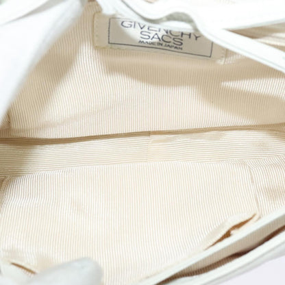 Givenchy GIVENCHY Shoulder Bag Leather White Gold Authentic MY255
