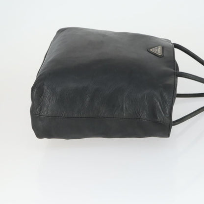 Prada PRADA Tote Bag Leather Black Authentic 165044