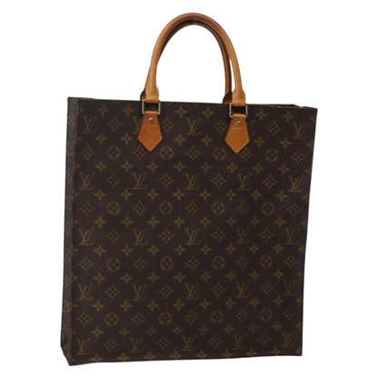 Louis Vuitton LOUIS VUITTON Monogram Sac Plat Hand Bag M51140 LV Authentic 143141