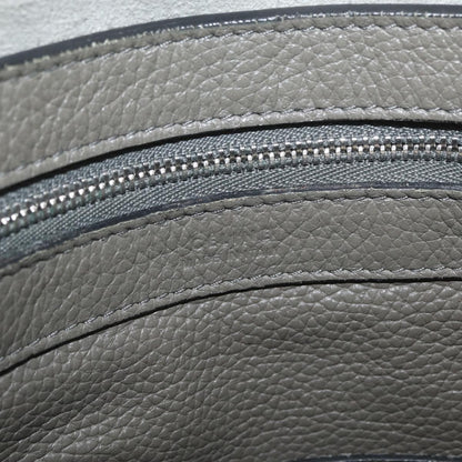 Celine CELINE Cabas Phantom Tote Bag Leather Gray Silver Authentic hk3679