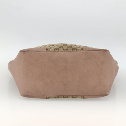 Gucci GUCCI GG Canvas Brie Tote Bag Beige Gold 323671 Authentic BA11225