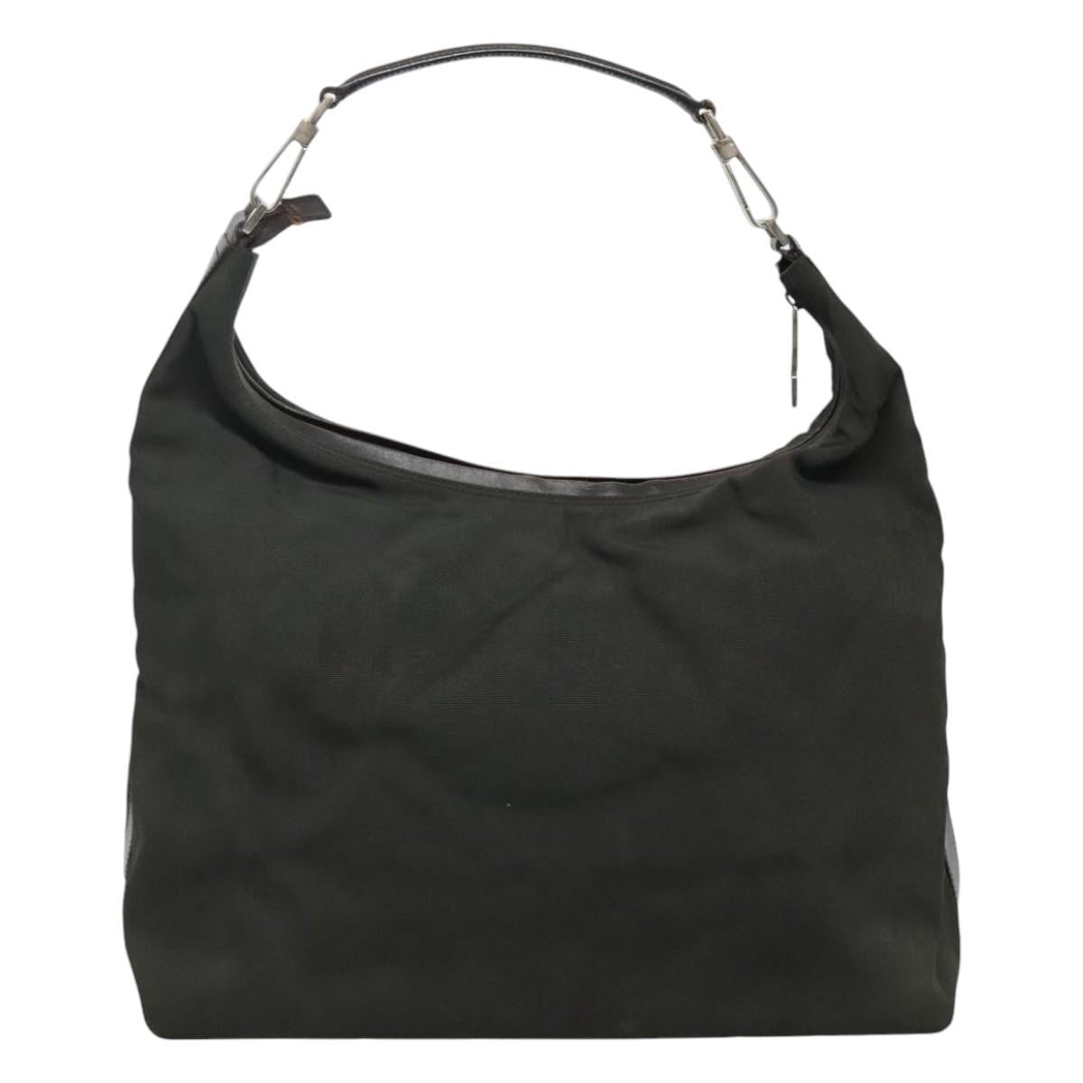Gucci GUCCI Shoulder Bag Canvas Khaki Authentic ti2779