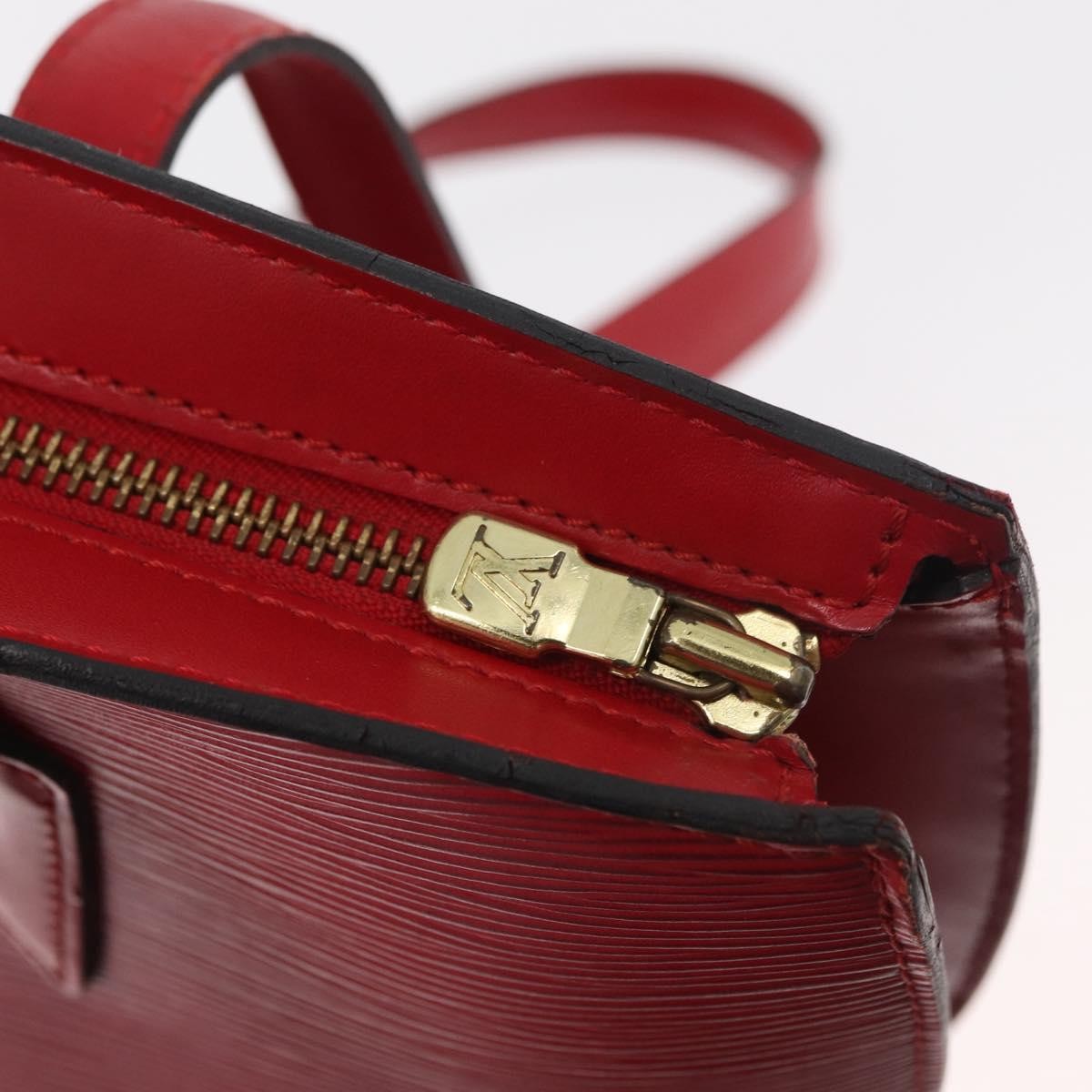 Louis Vuitton LOUIS VUITTON Epi Saint Jacques Shopping Shoulder Bag Red M52277 LV Authentic 182290