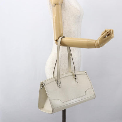 Louis Vuitton LOUIS VUITTON Epi Madeleine PM Hand Bag White Yvoire M5933J LV Authentic 160228