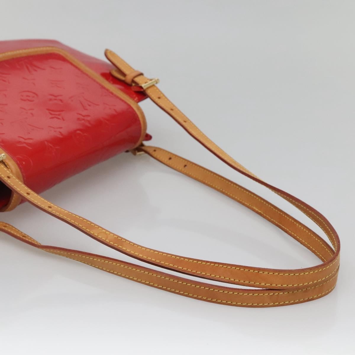 Louis Vuitton LOUIS VUITTON Monogram Vernis Biscayne Bay GM Bag Rouge M91287 LV Authentic 139917