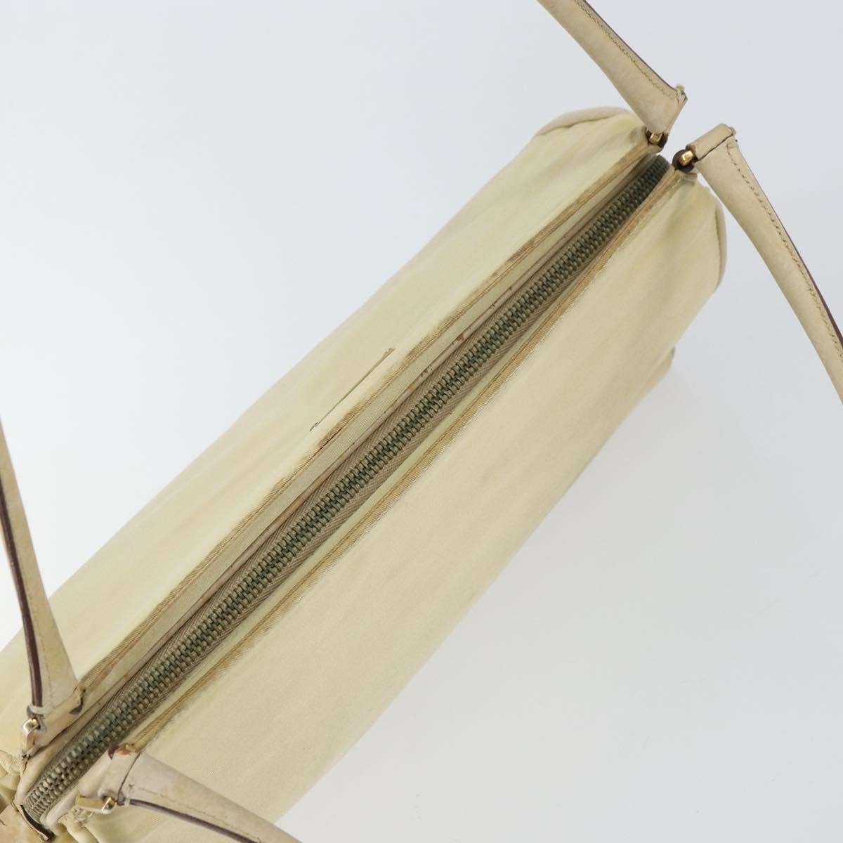 Prada PRADA Shoulder Bag Nylon Beige Gold Authentic ep12445