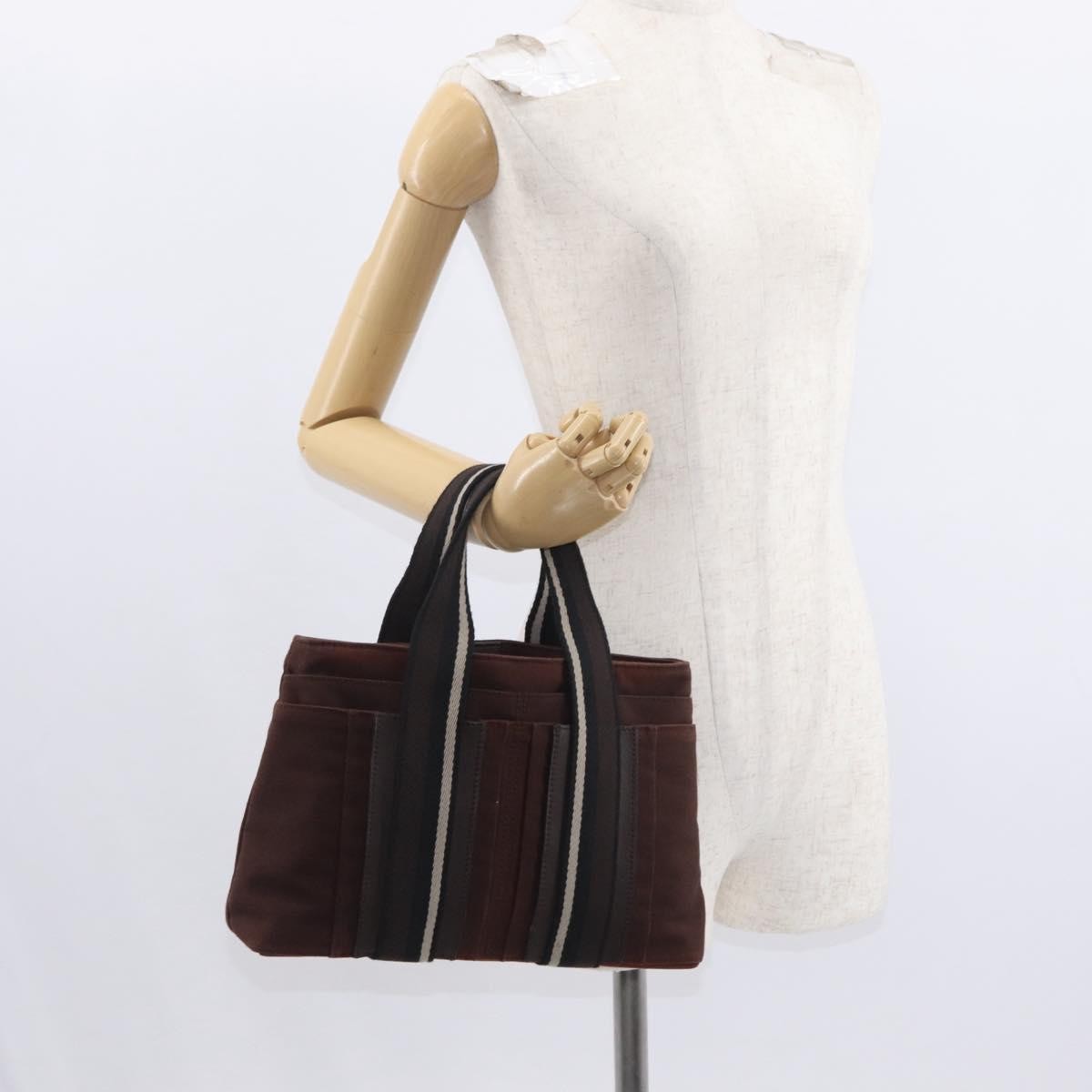 Hermès Hermès HERMES Toroca Horizontal PM Hand Bag Canvas Brown Authentic bs31853