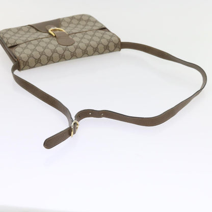 Gucci GUCCI GG Supreme Shoulder Bag PVC Leather Beige Authentic th4221