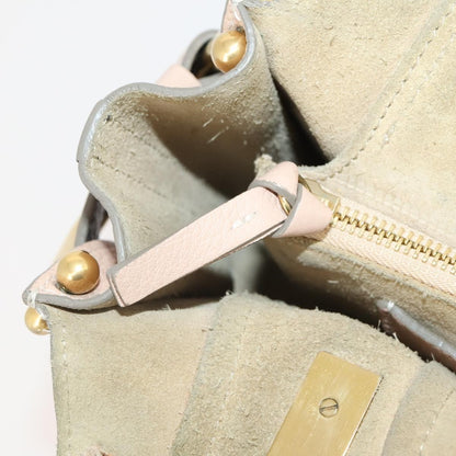 Chloé Chloé Chloe Hailey Hand Bag Leather 2way Pink Gold 02165665 Authentic YKZ911A