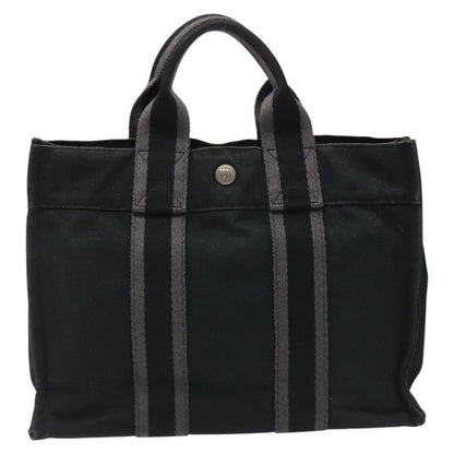 Hermès Hermès HERMES Fourre Tout PM Hand Bag Canvas Black Authentic ti2733
