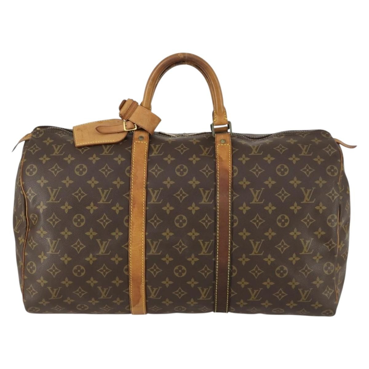 Louis Vuitton LOUIS VUITTON Monogram Keepall 50 Boston Bag M41426 LV Authentic 158747