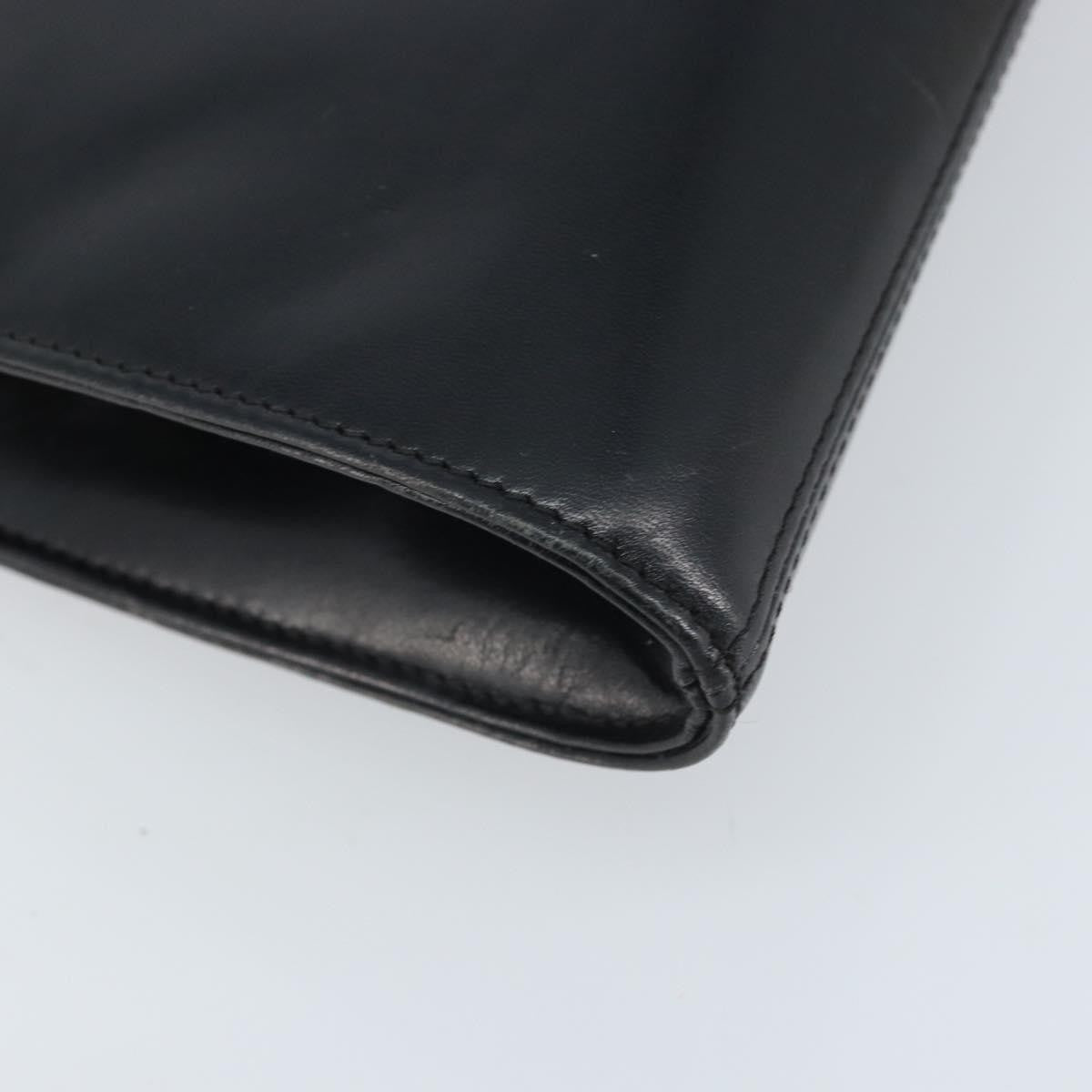 Givenchy GIVENCHY Chain Hand Bag Leather Black Gold Authentic 172216