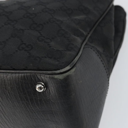 Gucci GUCCI GG Canvas Bamboo Tote Bag Black 112526 Authentic 158362