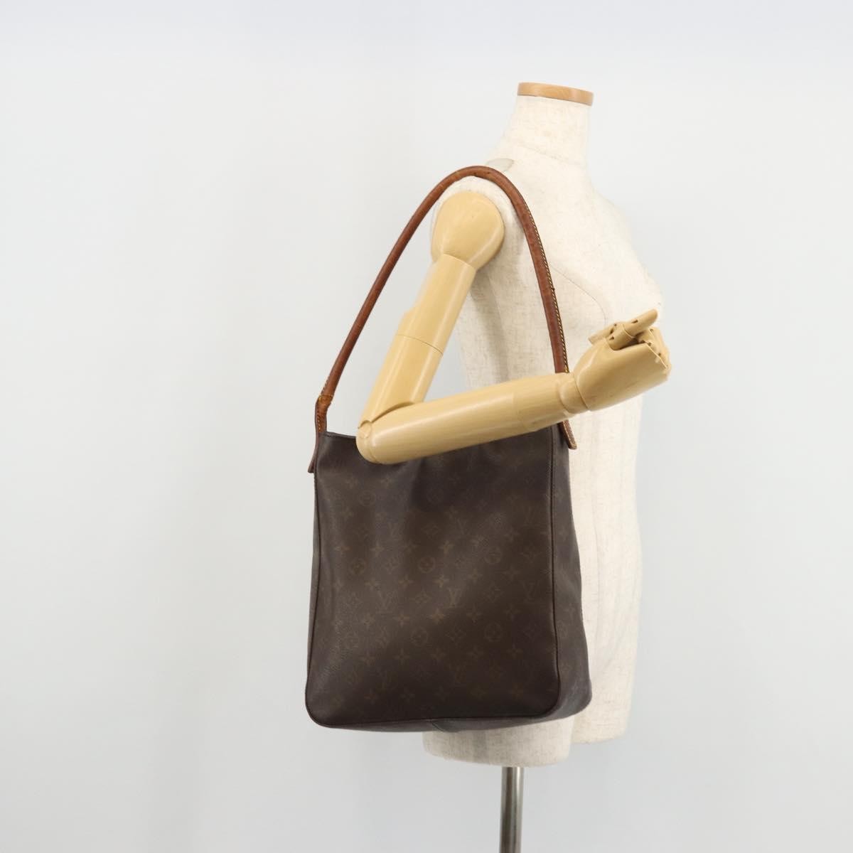 Louis Vuitton LOUIS VUITTON Monogram Looping GM Shoulder Bag M51145 LV Authentic BA12353